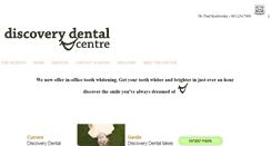 Desktop Screenshot of discoverydental.ca